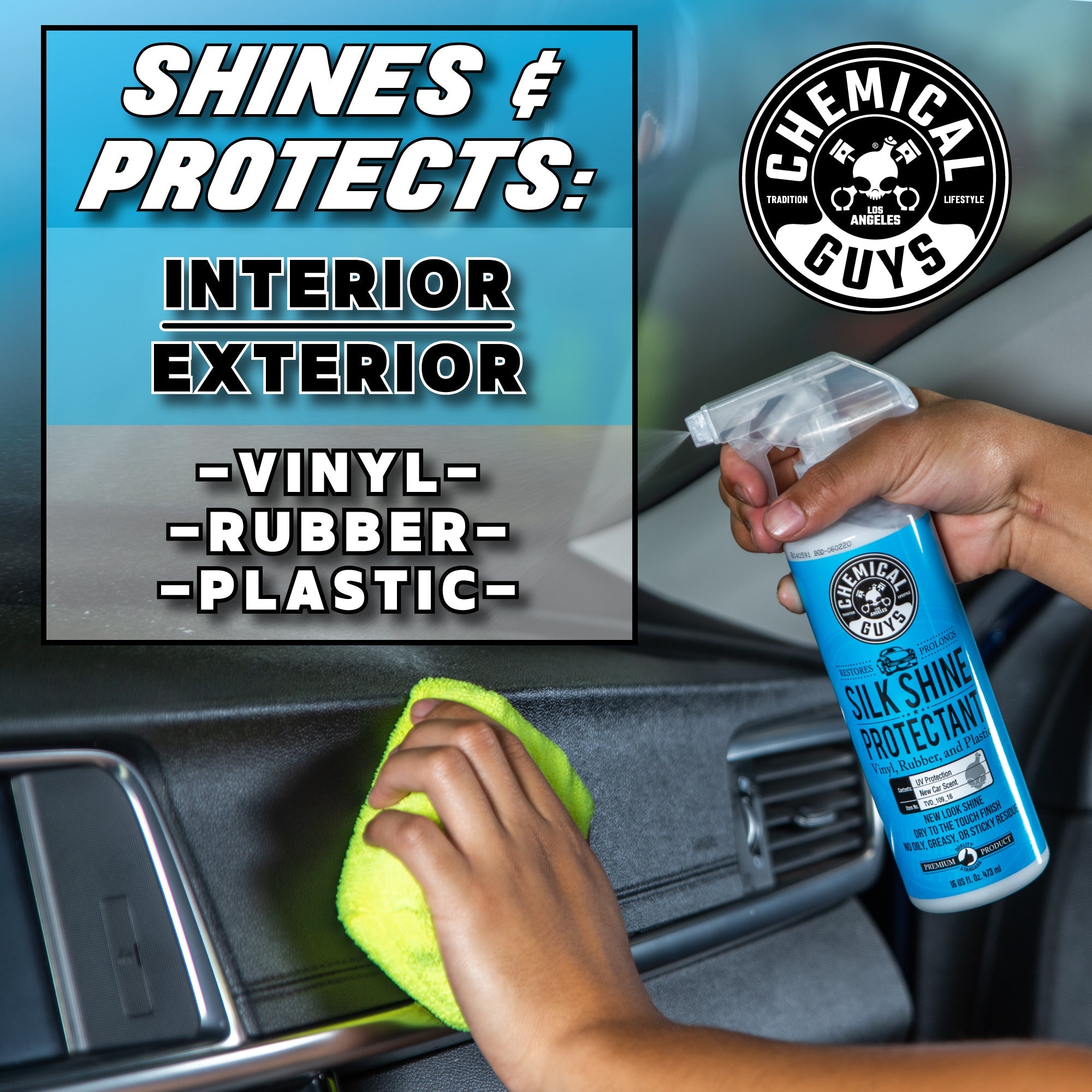 Silk Shine Protectant Vinyl. Rubber. and Plastic
