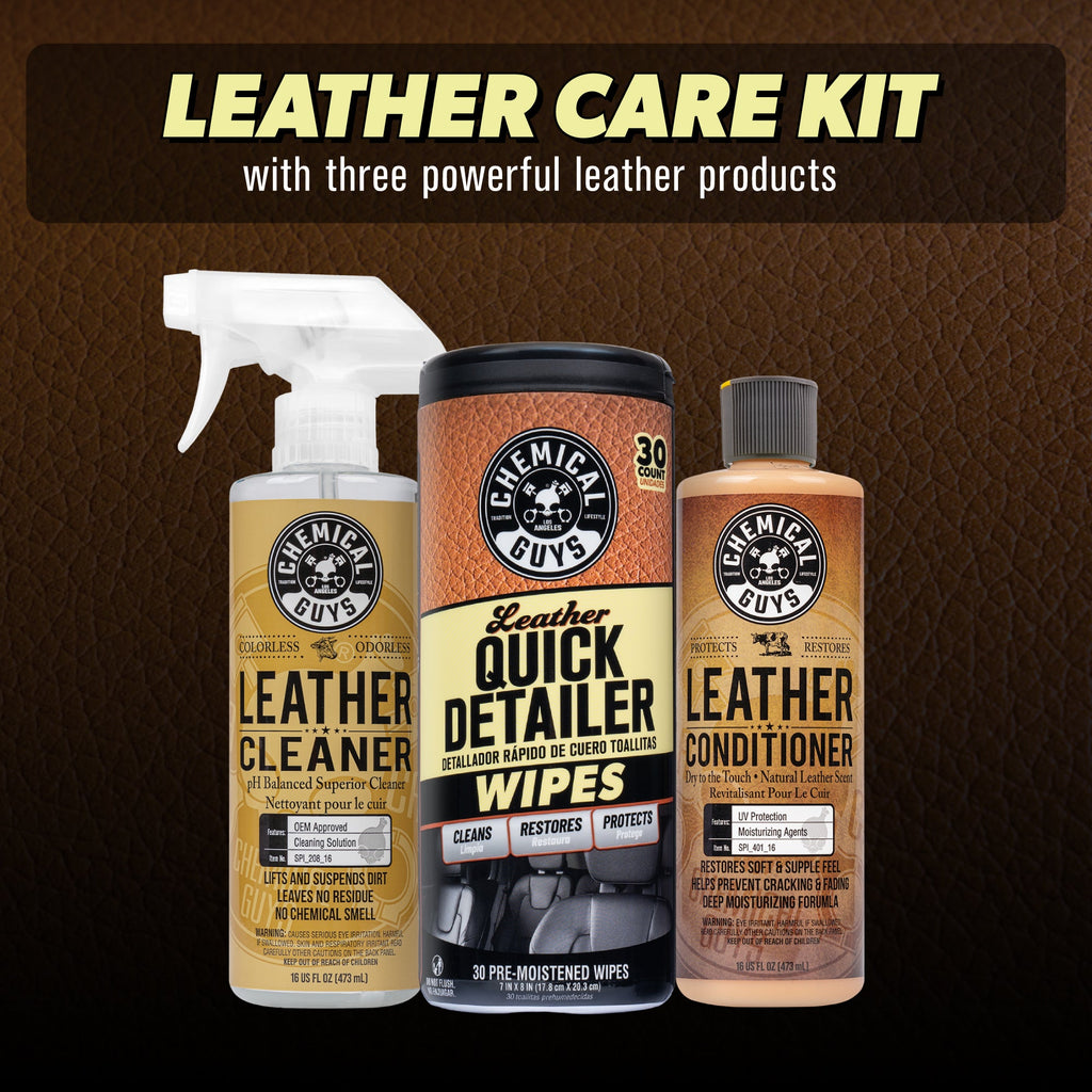 Clean. Condition. & Maintain Leather Care Kit