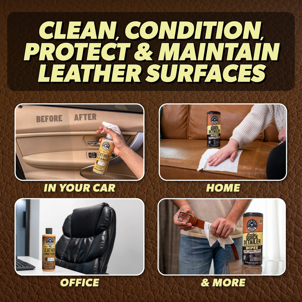 Clean. Condition. & Maintain Leather Care Kit