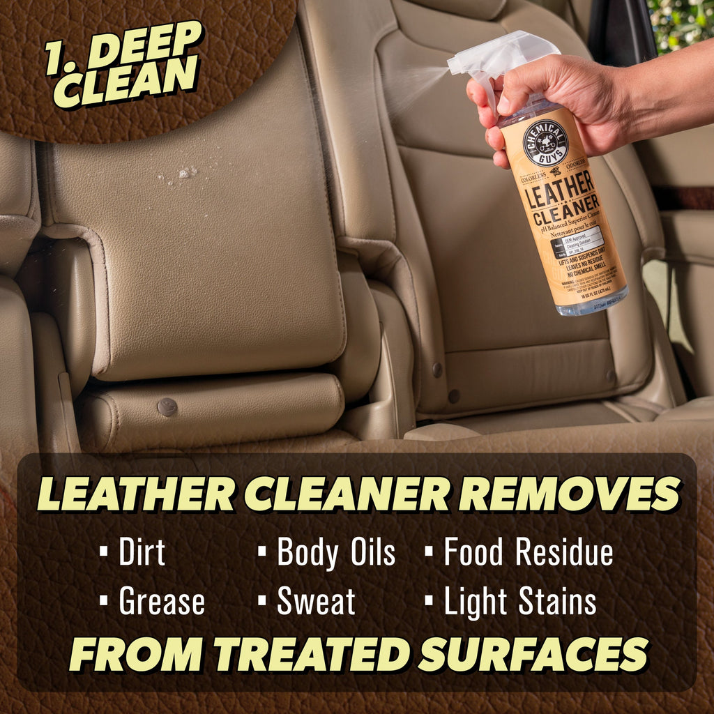 Clean. Condition. & Maintain Leather Care Kit